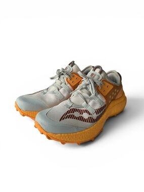 Saucony Endorphin Rift Women's Trail Runners - Shadow/Aurora - Sz 8.5